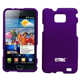 Purple Hard Case Cover for Samsung Galaxy S2 S II AT&T i777 SGH i777 Attain i9100 Cell Phones & Accessories