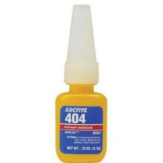 Loctite Quick Set 404 Cyanoacrylate Adhesive   Clear Liquid 4 oz Bottle   Shear Strength 3500 psi, Tensile Strength 755 psi [PRICE is per BOTTLE] Threadlocking Adhesives