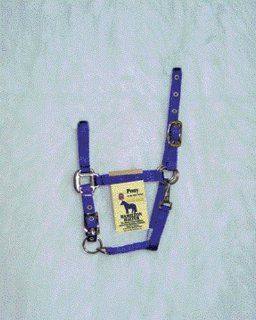 Adjustable Chin Halter with Snap Pony Size Pony, Color Purple  Horse Halters 