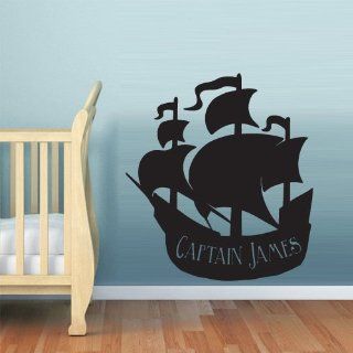 Wall Decal Vinyl Sticker Decor Art Bedroom Nursery Kids Baby Ship Ocean Sea Pirate (Z604)   Pirate Mural