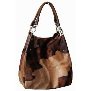 Animal Print Fur Bucket Bag Handbag Purse Shoes