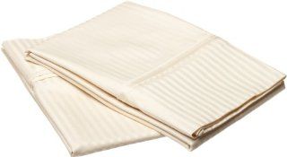 Wamsutta 778 Thread Count 100% Supima Cotton Supreme Luxury King Pillowcase Set, Ivory Damask Stripe  