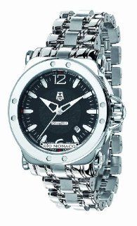 Gio Monaco Men's 758 S Graffiti Automatic Black Dial Stainless Steel Watch at  Men's Watch store.