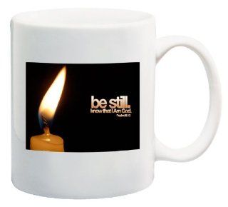Be Still, Know That I Am God Psalm 46.10 Coffee Mug Collectible Novelty 11 Oz Nice Inspirational and Motivational Souvenir Kitchen & Dining