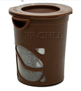 K cup Reusable Coffee Filter for Cusinart/breville/keurig/mr Coffee Brewerwrefillable Cup for Cuisinart Ss700 &Ss780models Kcup Brewers, Brown 3 Count with Scoop and Instr.  