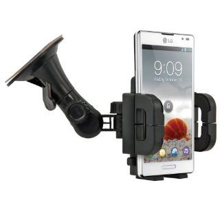 Car mount for LG Optimus L9 P760 / P769   Mobile phone fits in the mount with case or cover Quality from kwmobile. Cell Phones & Accessories