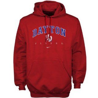 Nike Dayton Flyers Red Tackle Twill Hoody Sweatshirt at  Mens Clothing store