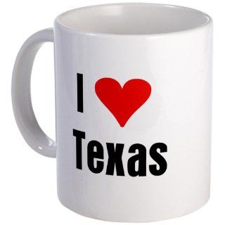  I Love Texas Mug   Standard Kitchen & Dining