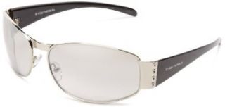 Southpole Men's 783SP SLVM Metal Sunglasses,Metallic Silver Frame/Smoke Gradient With Flash Lens,One Size Clothing