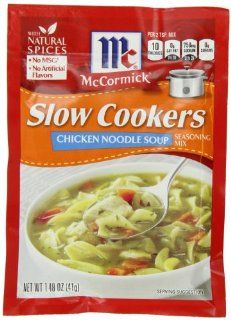 McCormick Chicken Noodle Slow Cooker Soup, 1.48 Ounce (Pack of 12)  Chicken Soup Slow Cooker Packets  Grocery & Gourmet Food