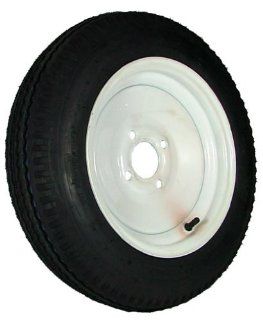 4 hole 12" x4" White Trailer Wheel and Tire (785 lb. capacity) Automotive
