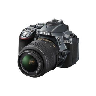 Nikon D5300 24.2 MP CMOS Digital SLR Camera with Nikkor AF S 18 55mm f/3.5 5.6G AF S DX VR Lens (Grey)  Camera & Photo