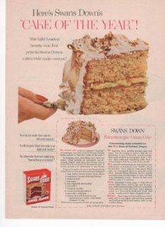 Swans Down Cake Flour Rocameringue Cream Cake Recipe 1953 Farm Antique Advertisement  Prints  