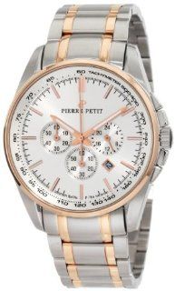 Pierre Petit Men's P 786E Serie Le Mans Two Tone Stainless Steel Bracelet Chrono Watch Watches
