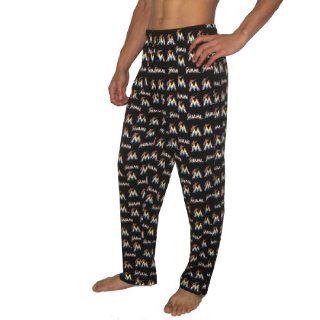 MLB Miami Marlins Mens Cotton Sleepwear / Pajama Pants  Sports Fan Pants  Sports & Outdoors