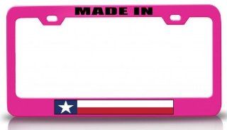 MADE IN TEXAS State Flag Steel Metal License Plate Frame Pn # 83 Automotive