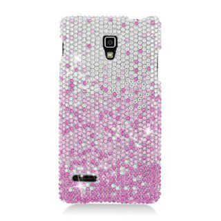For LG Optimus L9 T Mobile P769 FULL DIAMOND Case Waterfall Pink 