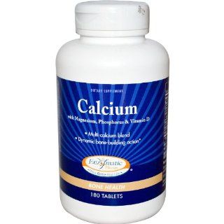 Calcium with Magnesium, Phosphorus and Vitamin D Enzymatic Therapy Inc. 180 Tabs Health & Personal Care