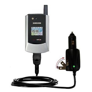 Intelligent Dual Purpose DC Vehicle and AC Home Wall Charger suitable for the Samsung SCH A795   Two critical functions, one unique charger   Uses Gomadic Brand TipExchange Technology Electronics