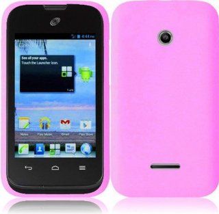 Lovely Pink Soft Premium Silicone Case Cover Skin Protector for Huawei Prism 2 II U8686 / Glory / Inspira H867G (by Straighttalk / Net 10 / T Mobile) with Free Gift Reliable Accessory Pen Cell Phones & Accessories