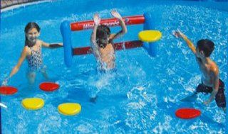 Water Sports Inflatable Disc Toss Target Goal Swimming Pool Game Patio, Lawn & Garden