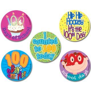 100   100 Days of School Stickers Toys & Games