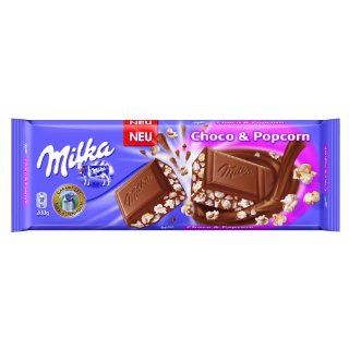 Milka Choco Popcorn Alpine Milk Chocolate Bar 200g  Candy And Chocolate Bars  Grocery & Gourmet Food