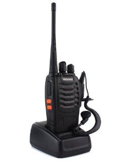 Retevis H 777 Walkie Talkie UHF 400 470MHz 5W 16CH Single Band Two Way Ham Amateur radio Transceiver With Original Earpiece, Battery, Antenna, Charger, and More  Frs Two Way Radios 
