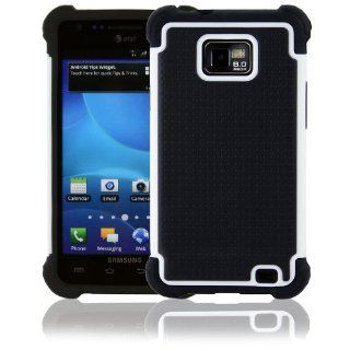 CellJoy Triple Defender Layered Back Cover Case for Samsung Galaxy S II S2 (SGH i777, GT i9100) (At&t / Unlocked) Samsung Galaxy S II   White and Black [CellJoy Retail Packaging] Cell Phones & Accessories