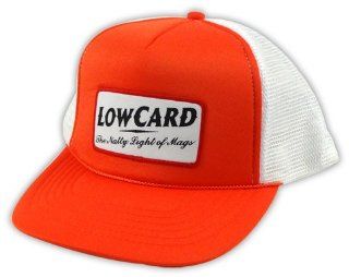 LOWCARD NATTY LOGO PATCH MESH TRUCKER Adjustable Snapback HAT Orange/White  Sports Fan Baseball Caps  Sports & Outdoors