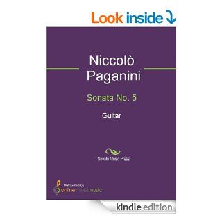 Sonata No. 5   Guitar eBook Niccol Paganini Kindle Store