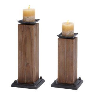 Rustic Serenity Raw Wooden Handcrafted Candle Holders   Set of 2   Wooden Candle Holders Centerpiece