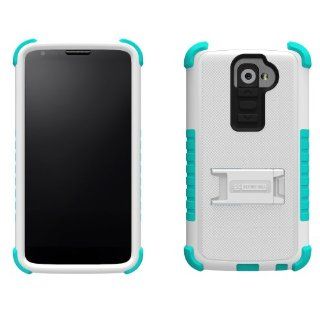 LG G2 D801/VS980 Tri Shield White/Light Blue Cell Phones & Accessories