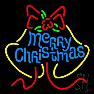 Merry Christmas Light Decoration Outdoor Neon Sign 24" Tall x 24" Wide x 3.5" Deep  Business And Store Signs 