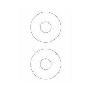 4.5" CD / DVD Labels Avery 5824 compatible (1, 000 White Sheets 2, 000 CD Labels)  All Purpose Labels 