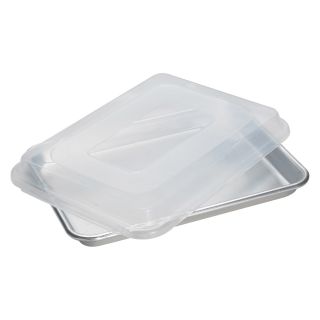 Nordic Ware Natural Bakeware Aluminum 13 x 9 in. Bakers Quarter Sheet Baking Pan with Lid   Cookie Sheets