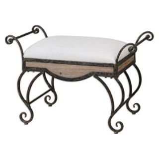 Uttermost Bryn Small Bench   Black   Indoor Benches