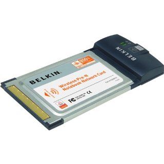 Belkin F5D8010 Wireless Pre N 802.11x Pre N Notebook PC Card Adapter Electronics