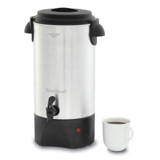 West Bend 54142 42 Cup Urn   Brushed Aluminum   Coffee Makers