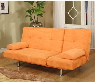InRoom Designs Klik Klak Convertible Sofa Bed – Orange   Sofas