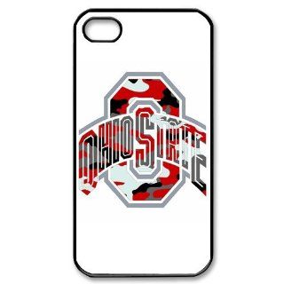 DIYCase Cool NCAA Series Ohio State Buckeyes OSU Custom Back Proctive Custom Case Cover for iPhone 4 4S 4G   QQ06 Cell Phones & Accessories