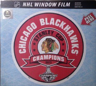 Chicago Blackhawks 2013 Champions Large Window Film Decal Auto Home NHL Hockey Automotive