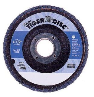 Weiler 4" 120grit Tiger Flap Disc 5/8" Arbor (804 50506) Category Coated Flap Disc Abrasives