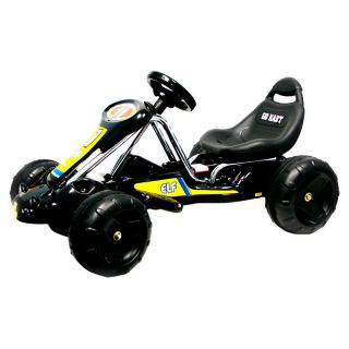 Superhero Black Stealth Battery Powered Go Kart Riding Toy