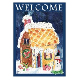 Toland 28 x 40 in. Gingerbread Welcome House Flag   Flags