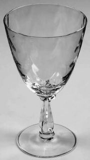 Fostoria Marilyn Water Goblet   Stem #6055, Loop Optic