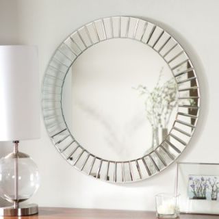Fortune Modern Frameless Beveled Wall Mirror   27.6 diam. in.   Wall Mirrors