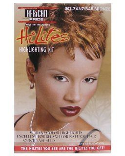 African Pride. HiLites Highlighting Kit 803 Zanzibar Bronze  Hair Highlighting Products  Beauty