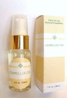 Camellia Oil 100% Pure and Natural, Cold Pressed, Organic 1oz / 30 ml. Anti Aging, Dry Skin, Acne Scars, Stretch Marks, Hair Conditioner   Unscented