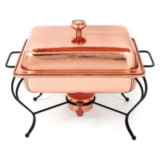 Star Home 6 Quart Rectangle Copper Chafing Dish   Chafing Dishes & Buffet Servers